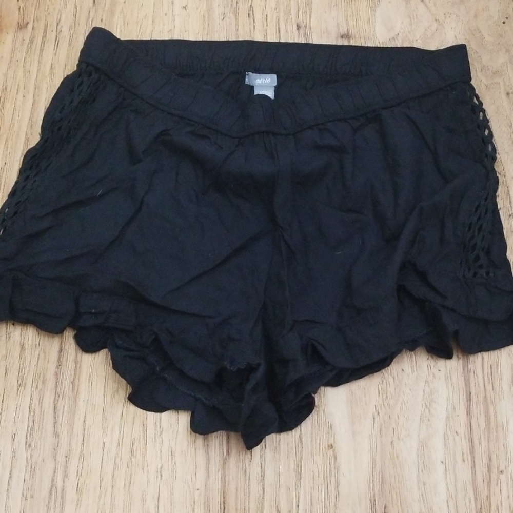 Ruffle Mesh Side shorts